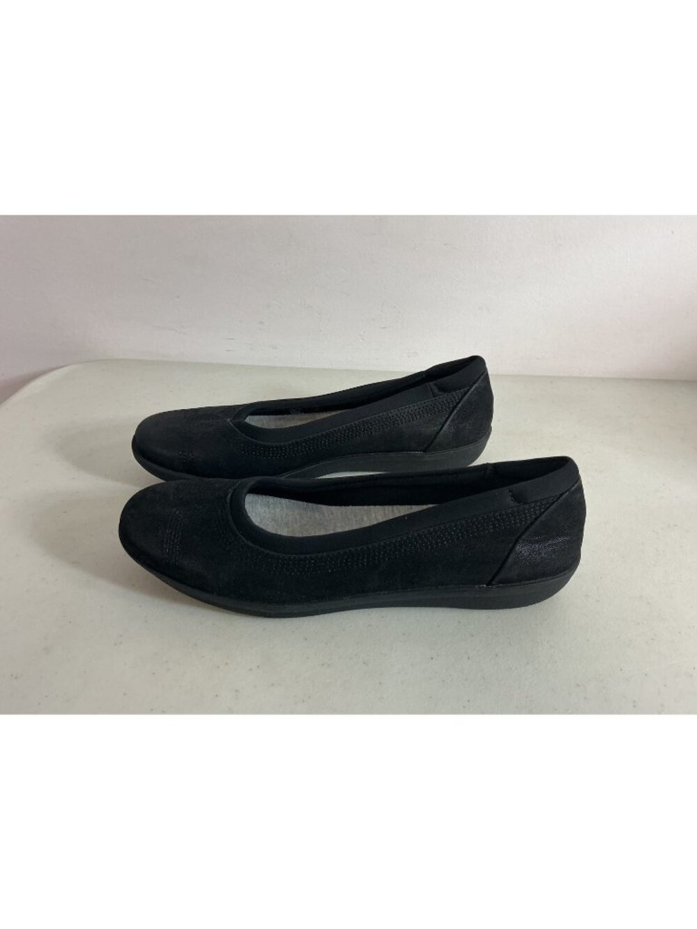Clarks Ballet Flats Black Shoes Womens 8